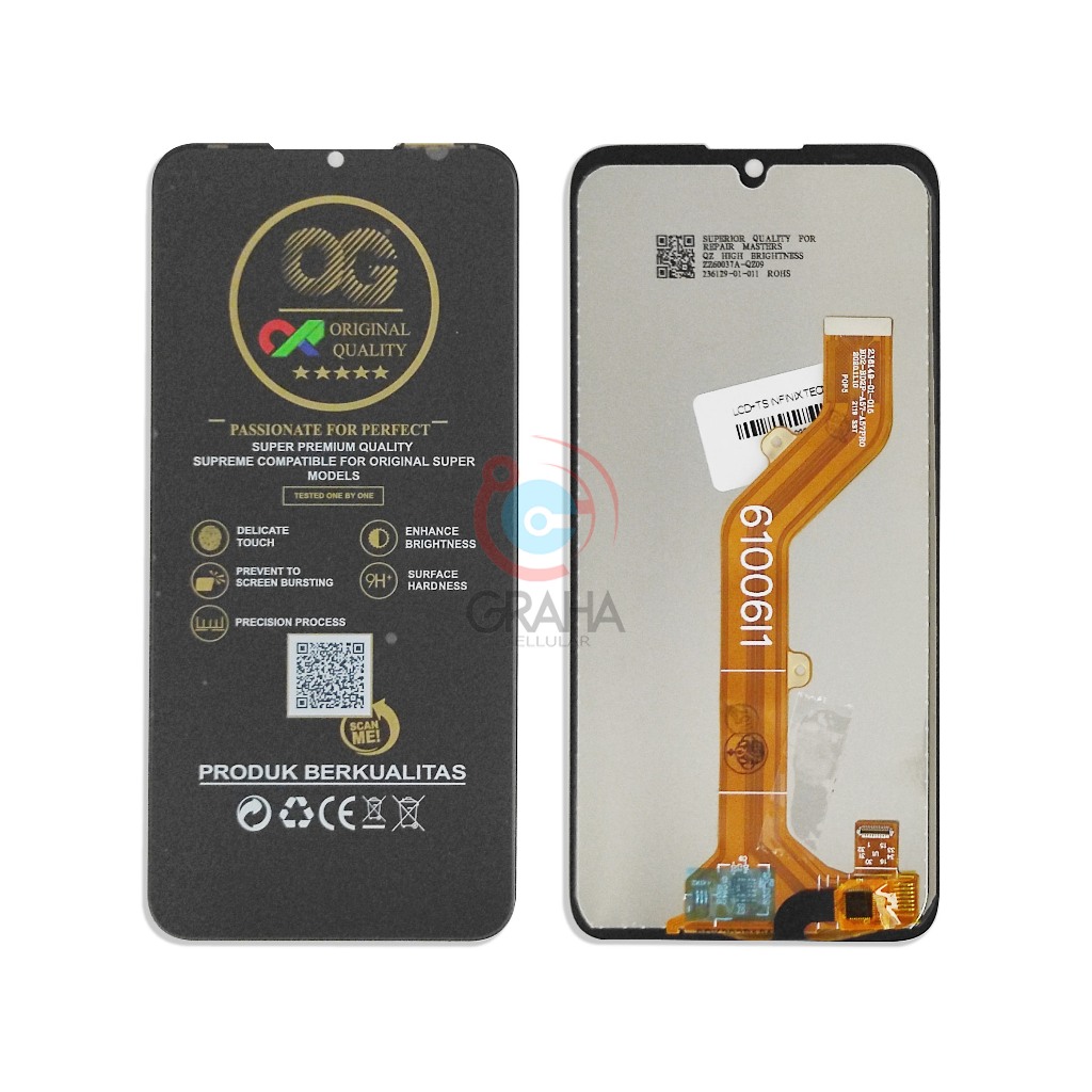 LCD TECNO POP 5 BD2 / BD2D / BD2P / BD3 / BD1 OG SUPER FULLSET TOUCHSCREEN