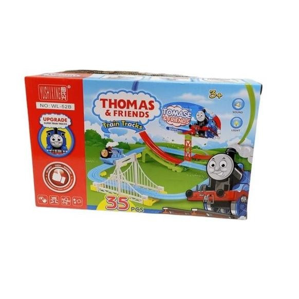 MAINAN ANAK TRACK SET TRAIN FRIENDS ROLLER COASTER 35 PCS