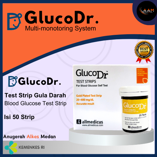 REFILL GLUCO DR STRIP BIOSENSOR BIO SENSOR 50 PCS / BOX GLUCODR