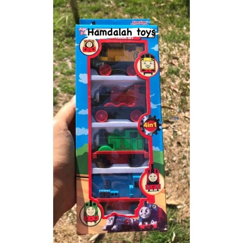 {COD} MAINAN KERETA KEPALA  ISI 4 PULL BACK