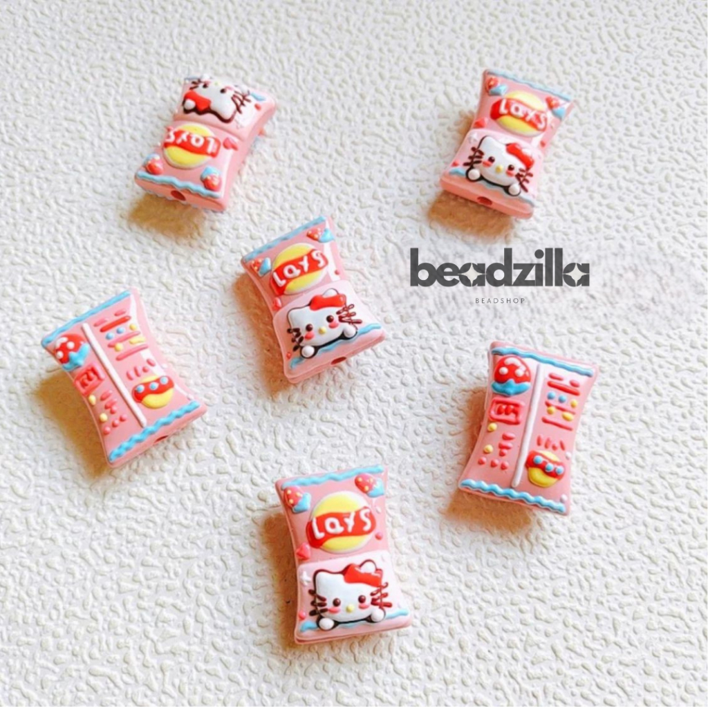 [1pcs] Manik Painted beads MIX handmade plus plus plus
