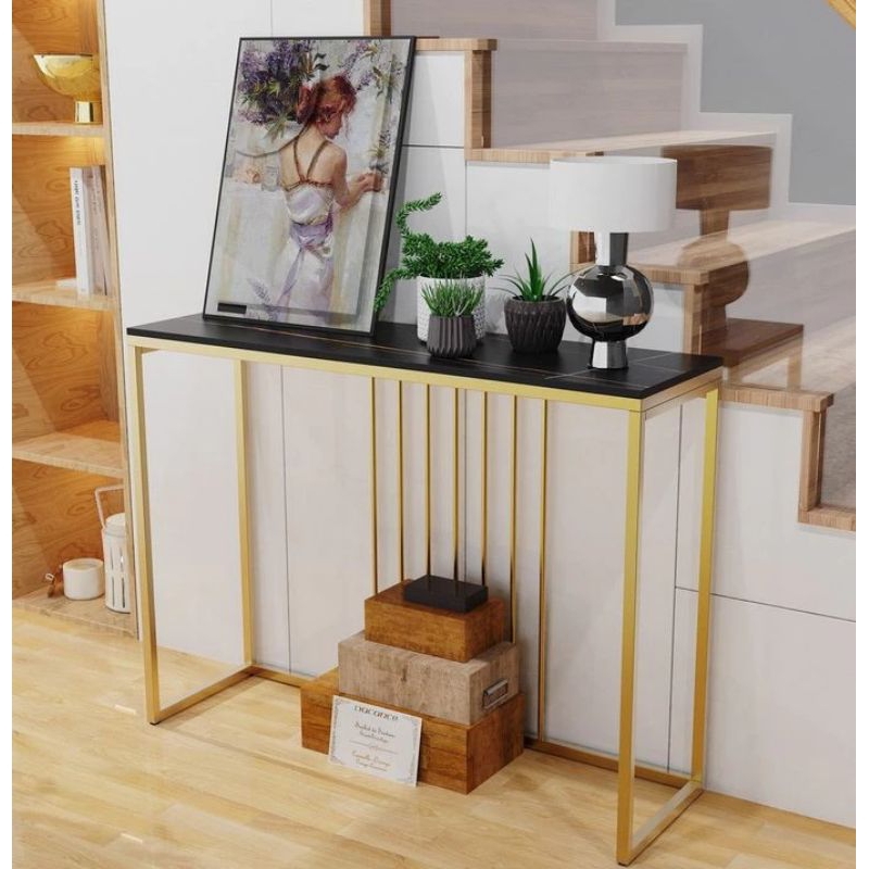 meja console besi minimalis