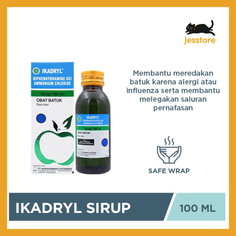 IKADRYL SIRUP BATUK 60ML/100ML