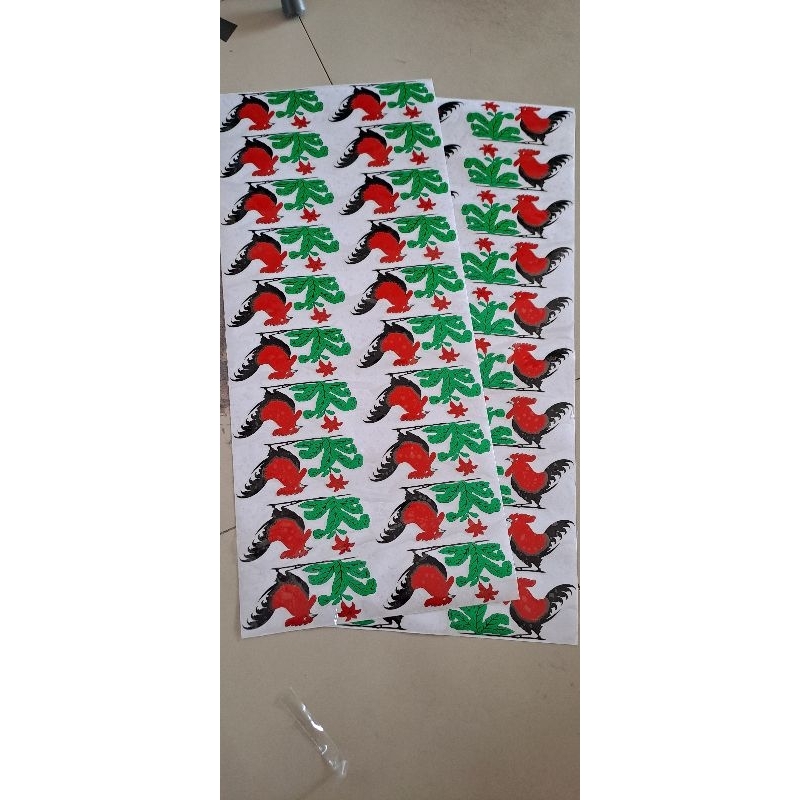 STICKER CUTTING AYAM JAGO
