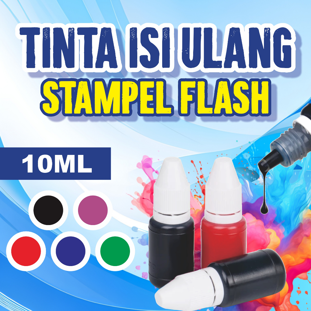 Tinta Stempel Otomatis Botol 10 ML