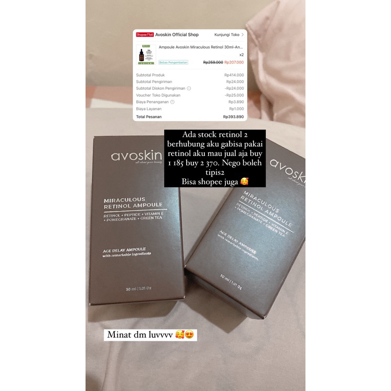 AVOSKIN RETINOL AMPOULE