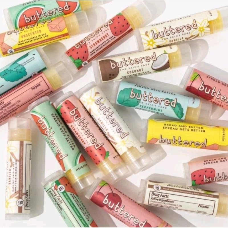 BUTTERED Premium Lip Balm SPF 15