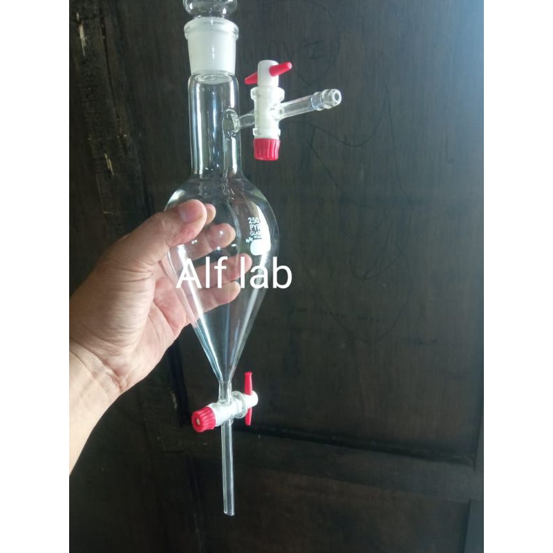 Corong pisah 250ml 2kran