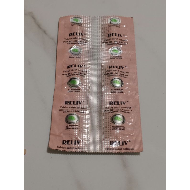 Redy Reliv strip 6 tablet original suplemen