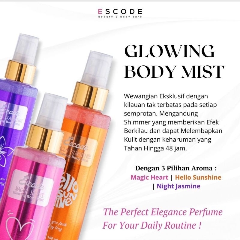 Escode Glowing Body mist