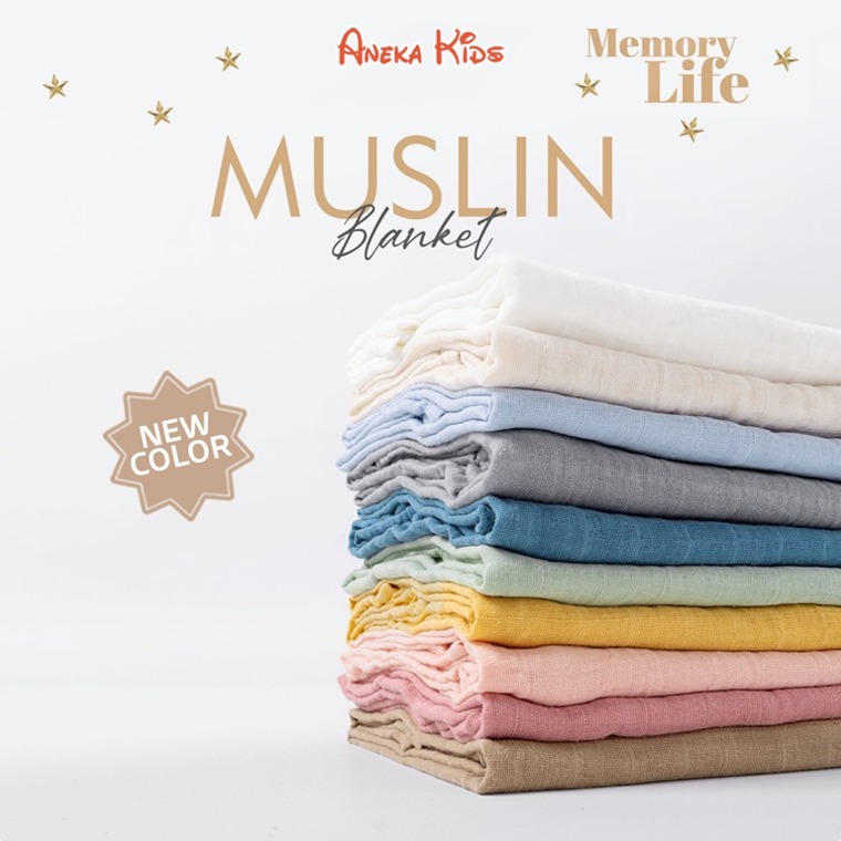 MemoryLife - Muslin Color Blanket