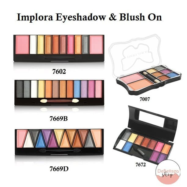 EYE SHADOW+BLUSH ON IMPLORA all shade