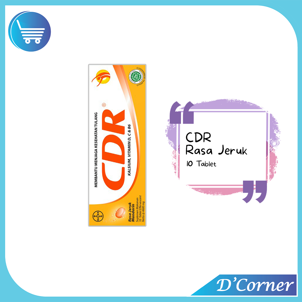 CDR Vitamin Rasa Jeruk 10 Tablet