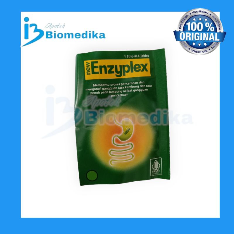 ENZYPLEX 1STRIP 4TAB OBAT LAMBUNG