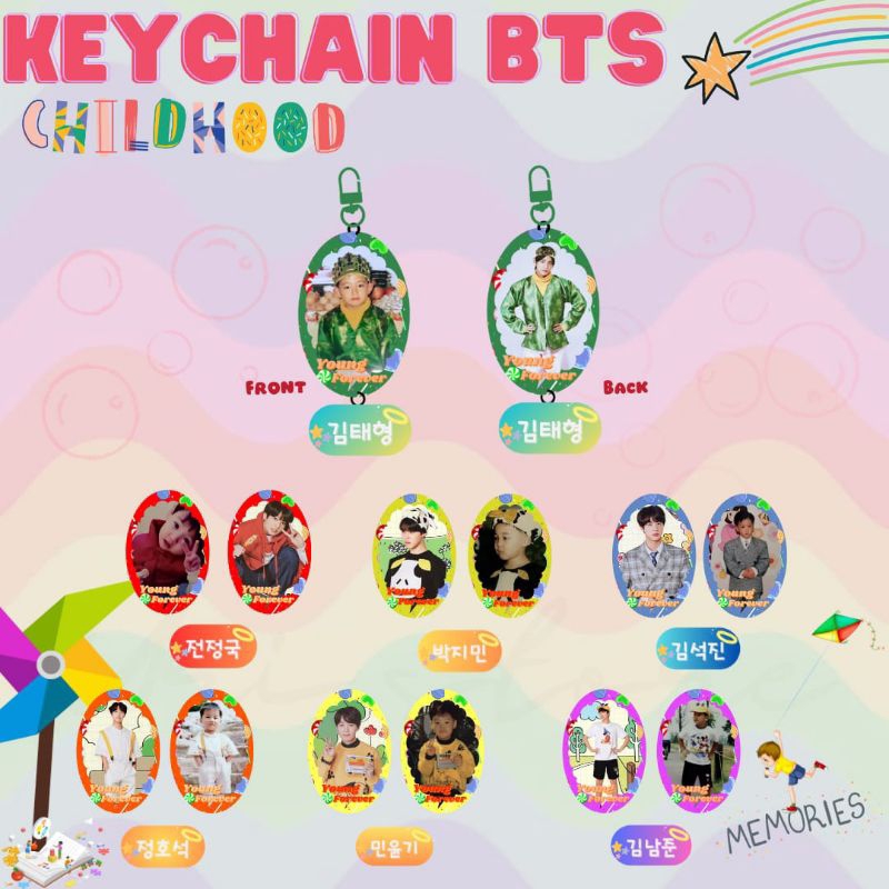 CHILDHOOD KEYCHAIN BTS