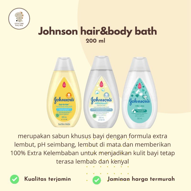 JOHNSON BABY BATH 200 & 100 ml
