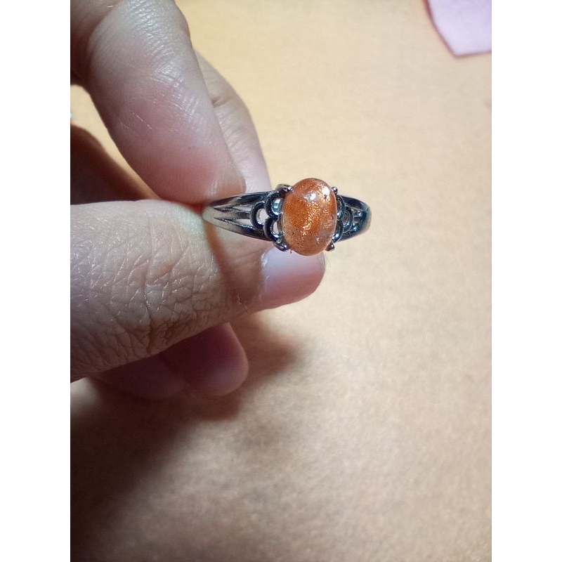 cincin gold sunstone