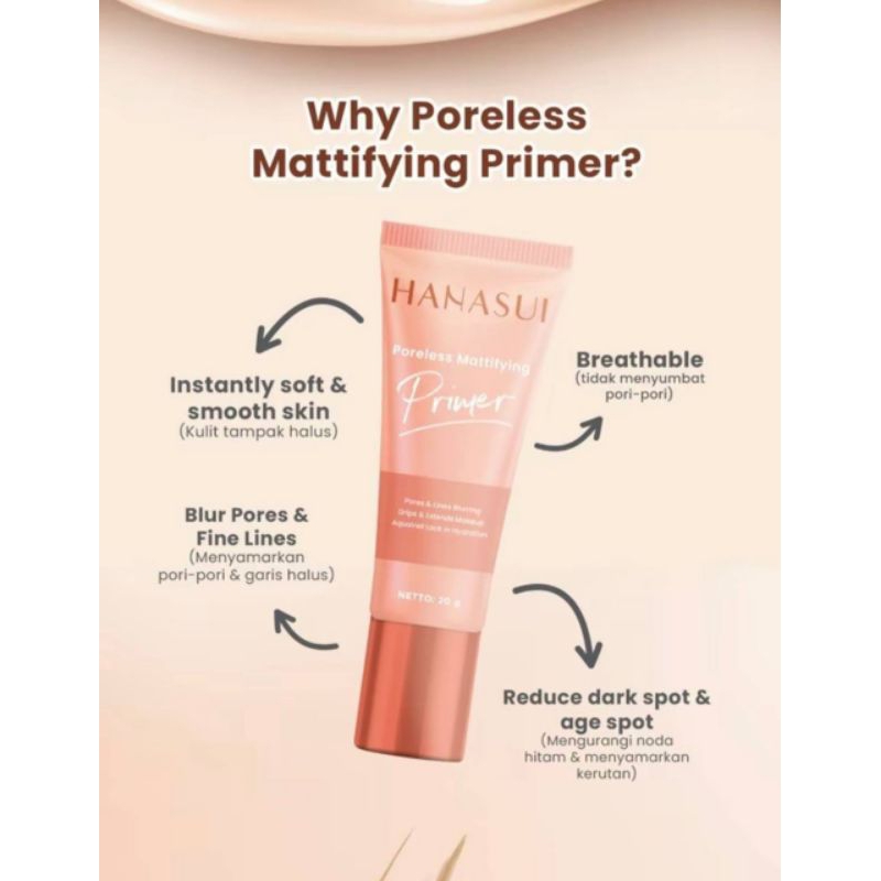 HANASUI PORELESS MATTIFYING PRIMER // PRIMER HANASUI MAKE UP BASE