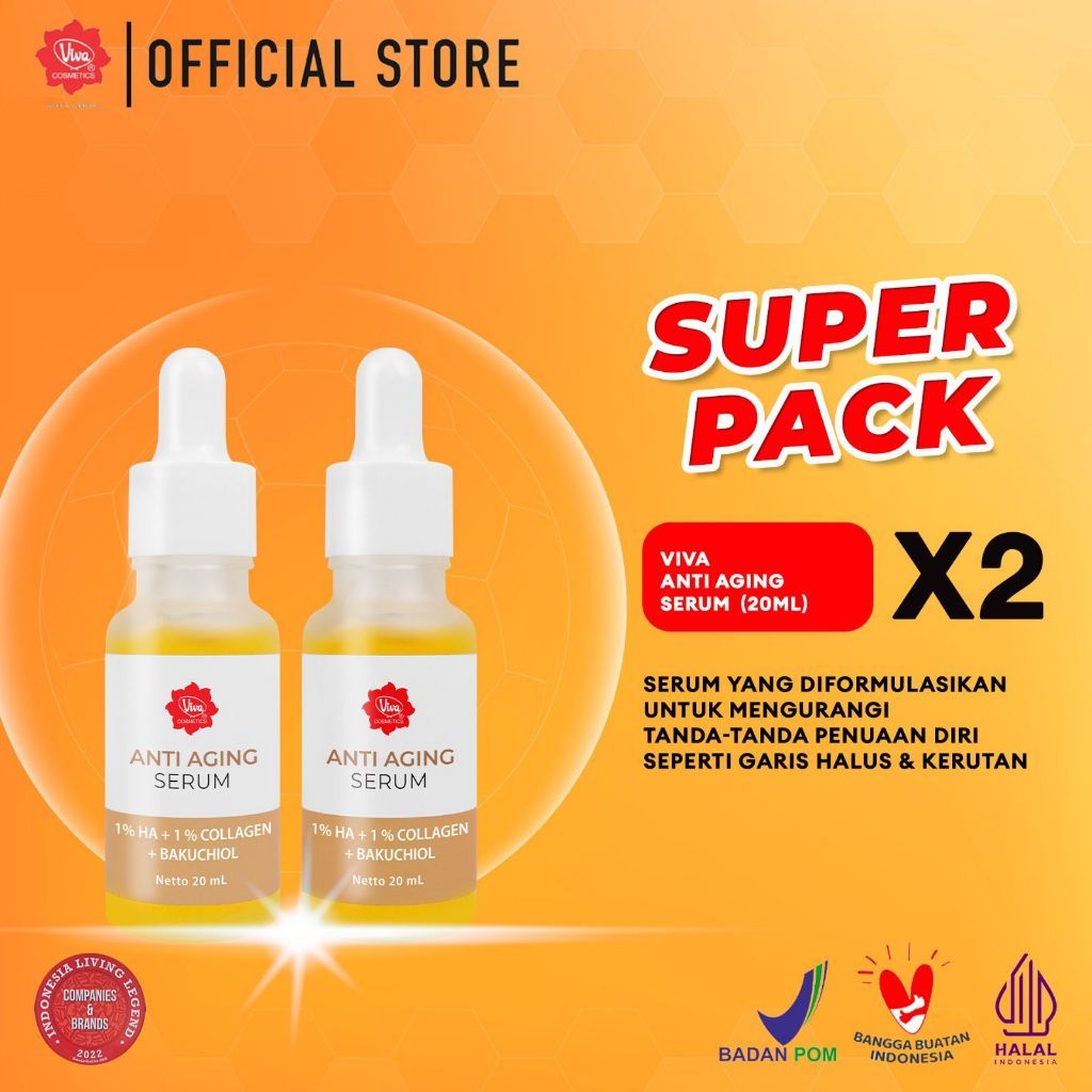 DOUBLE PACK VIVA ANTI AGING SERUM 2Pcs