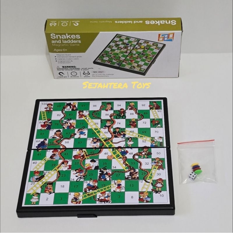 Mainan Ular Tangga Magnetic