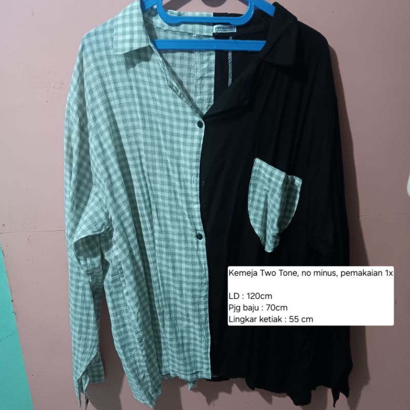 Kemeja Two Tone [Preloved]