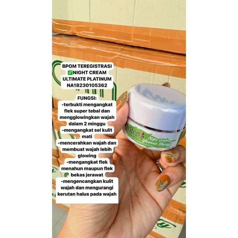 Night cream flek paltinum