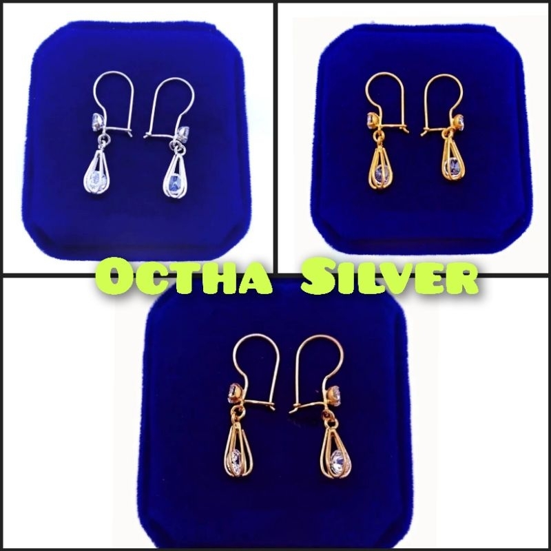 ANTING DEWASA PERAK 925 LAPIS MAS