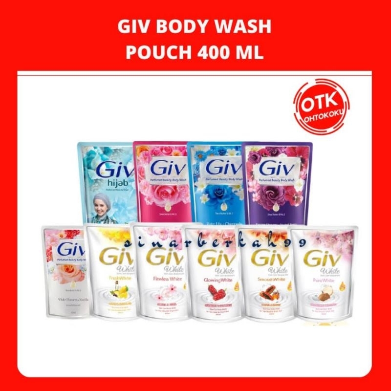 giv bodywash 400ml pouch
