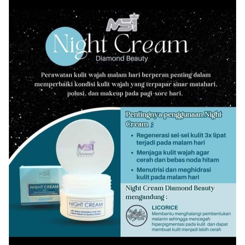 NIGHT CREAM MSI BPOM