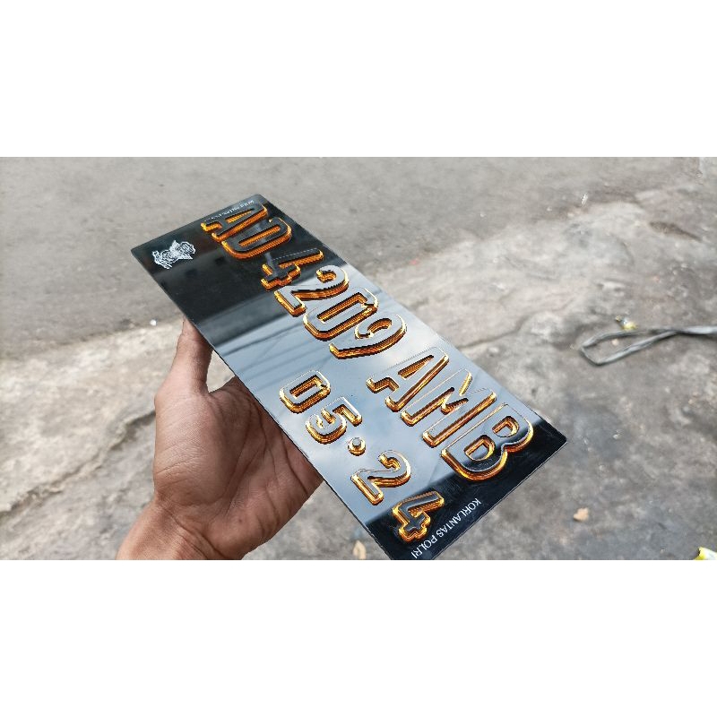 plat motor akrilik