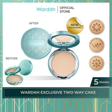 Wardah Exclusive Two Way Cake Full Case dan Refill