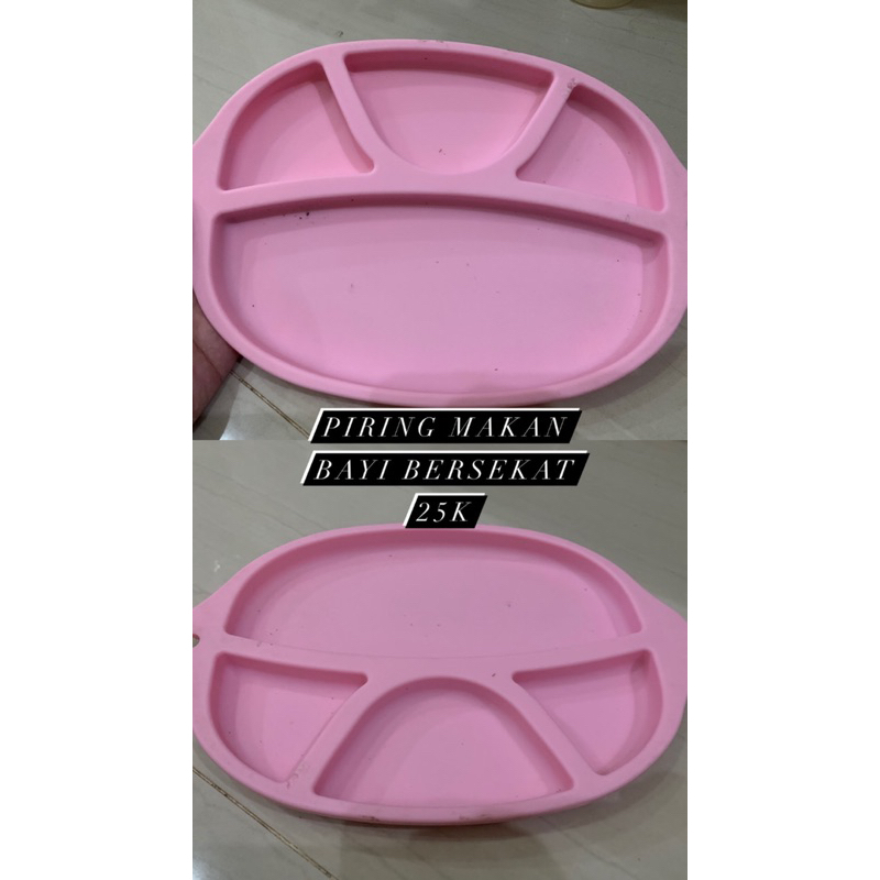 Piring makan bayi bersekat
