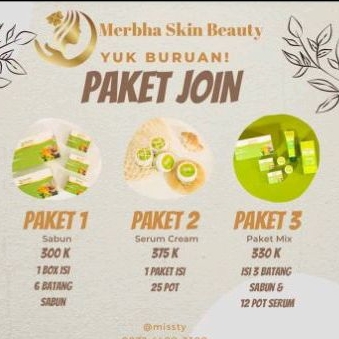 (BISA COD) PAKET JOIN MERBHA SKIN BEAUTY