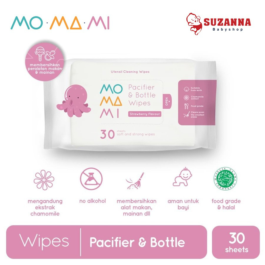 Momami Pacifier & Bottle Wipes / Tissue Basah