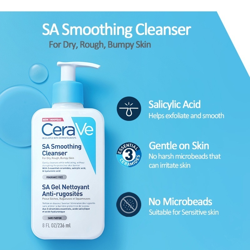Cerave sa smoothing cleanser 236ml