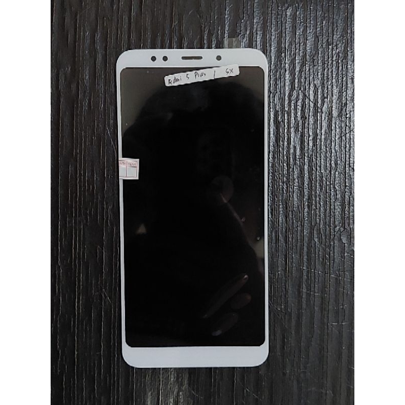 LCD XIAOMI REDMI 5 PLUS HITAM/PUTIH