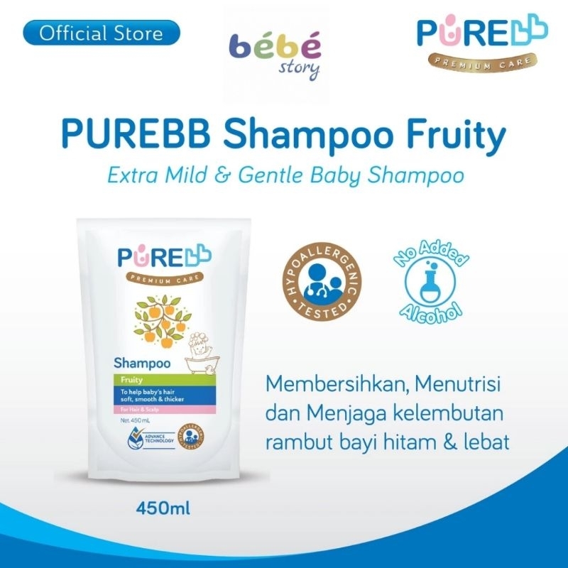 PURE BB SHAMPOO FRUITY REFIL 450ML