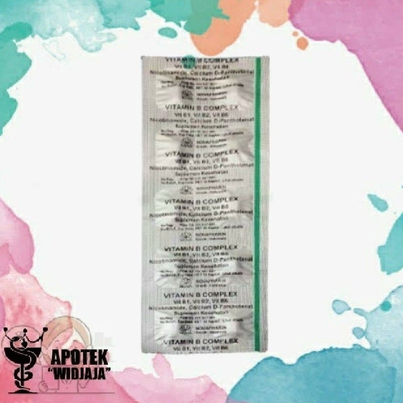 vitamin B complex Bkomplex Bcomplex 10's novapharin 10 tablet / strip