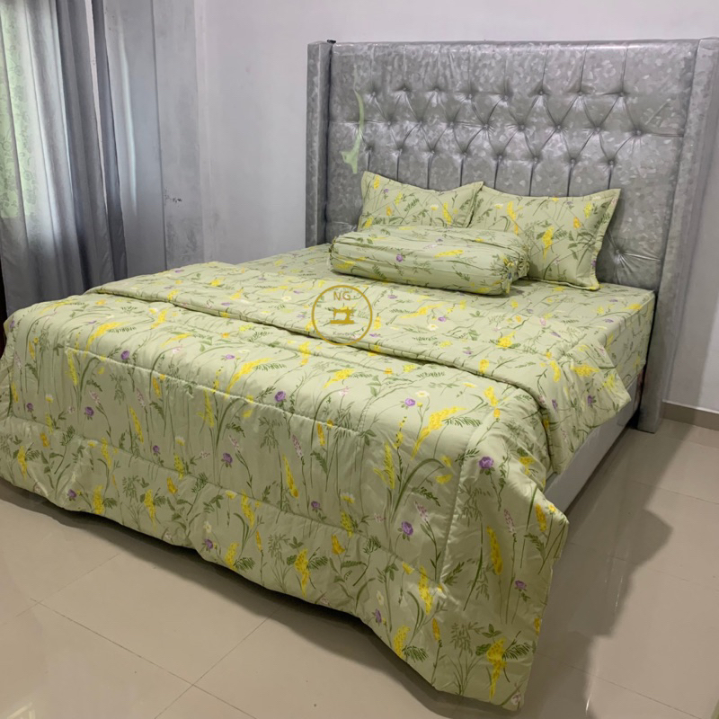 Set Bedcover Bahan Katun Micro
