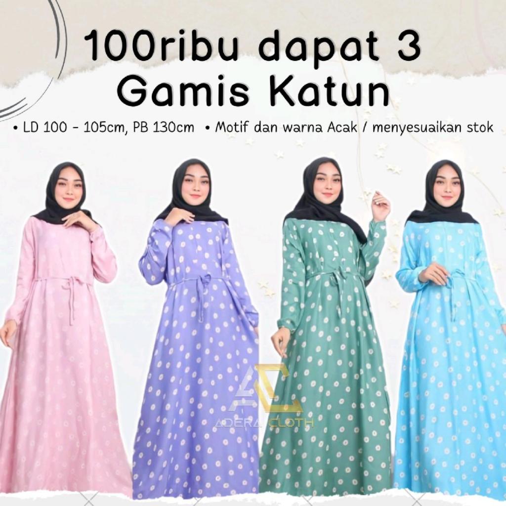 PAKET 4pcs GAMIS KATUN MURAH