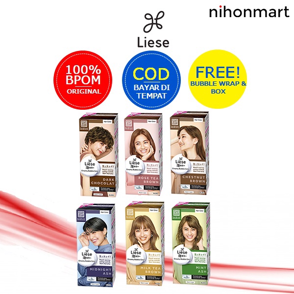✨COD✨ Liese Creamy Bubble Color 108ml serbuuu !
