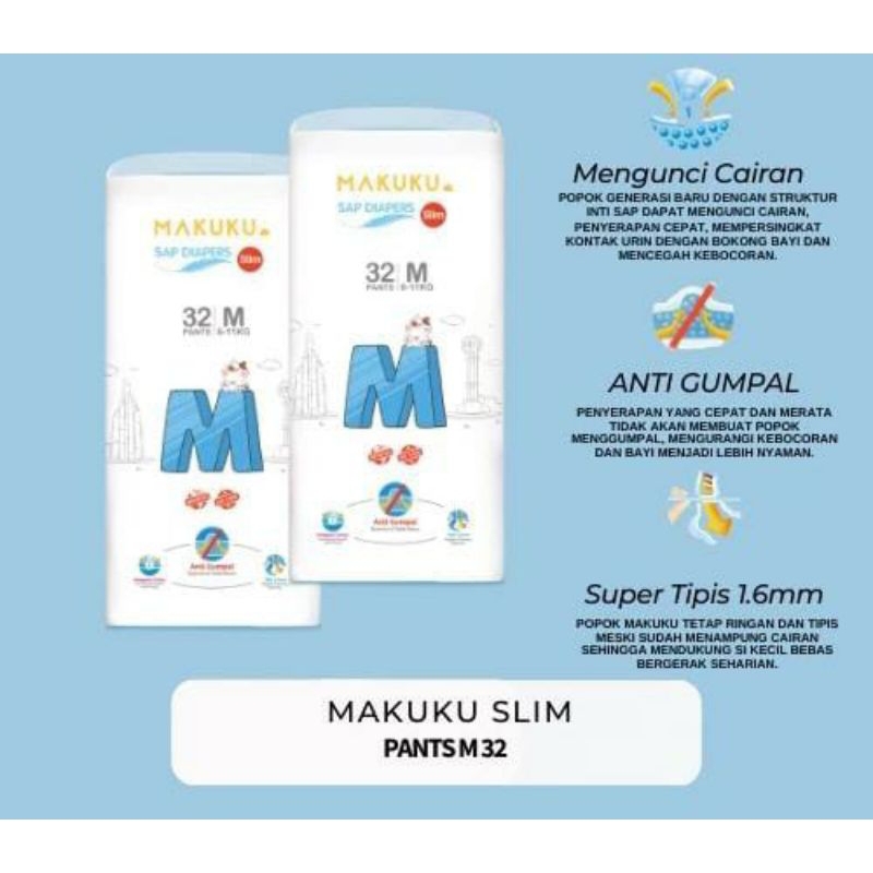 MAKUKU DIAPERS SLIM