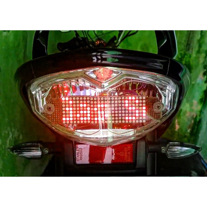 Stoplamp Running Text Animasi Vixion Old