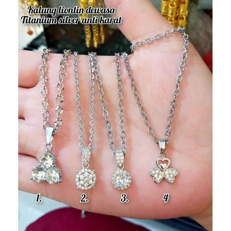 kalung seri titanium silver