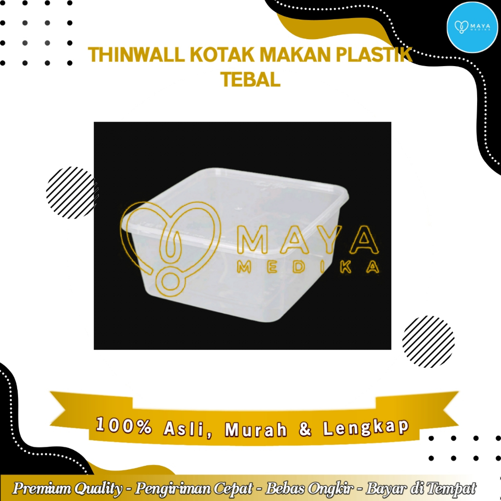 Thinwall Kotak Makan Plastik Tebal