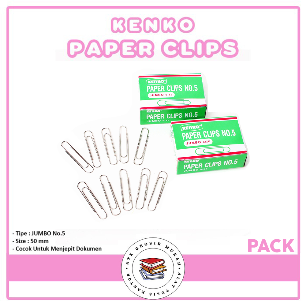 KENKO - Jumbo Paper Clip NO.5 - Pack