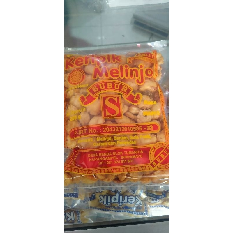 kripik melinjo manis