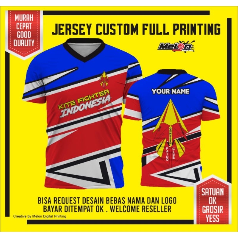 Jersey Layangan Desain Custom