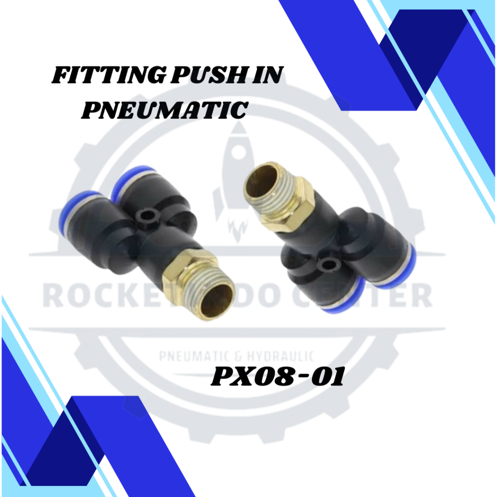 Fitting push in pneumatic PX 08-01