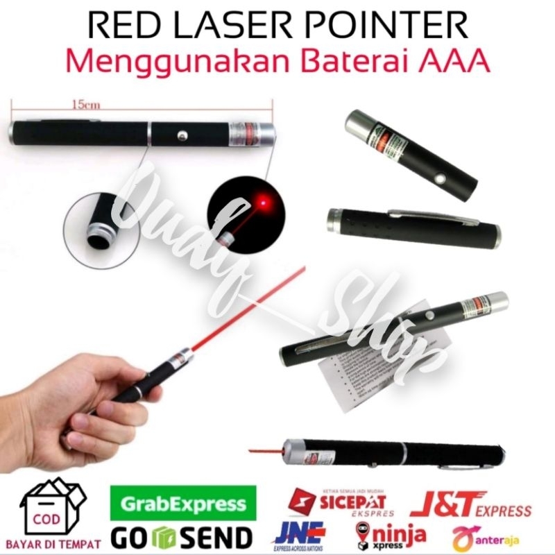Red Point Beam Laser Pointer Pen Cahaya Merah